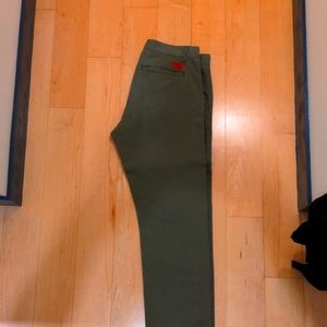 Men's denim freenote pants green